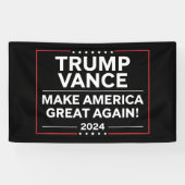 Trump Vance 2024 President JD Vance Vice MAAK Spandoek (Horizontaal)