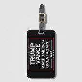 Trump Vance 2024 President JD Vance Vice MAGA Bagagelabel (Voorkant (verticaal))