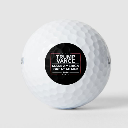 Trump Vance 2024 President JD Vance Vice MAGA Golfballen (Voorkant)