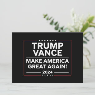 Trump Vance 2024 President JD Vance Vice MAGA Kaart