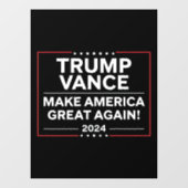 Trump Vance 2024 President JD Vance Vice MAGA Raamsticker (Vel)