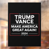 Trump Vance 2024 President JD Vance Vice MAGA Raamsticker (Vel 2)