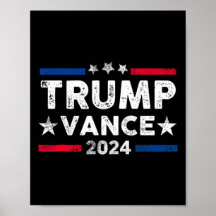 Trump Vance 2024 President Trump-aanhanger herkoze Poster