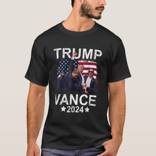 Trump Vance 2024 President Trump supporters T-shirt (Voorkant)