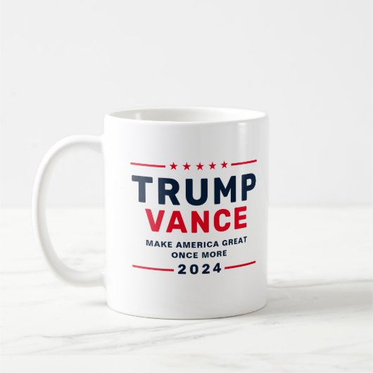 Trump Vance 2024 President VP Koffiemok (Links)