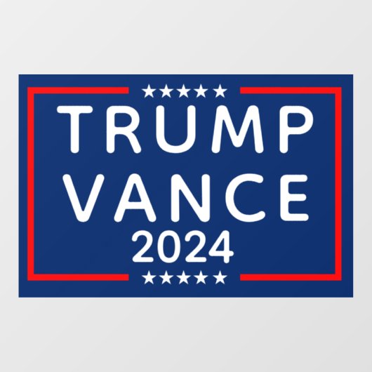 Trump Vance 2024 Raamsticker (Vel)