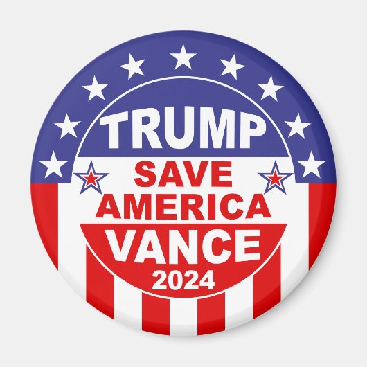 TRUMP VANCE 2024 - RED AMERIKA MAGNEET (Voorkant)