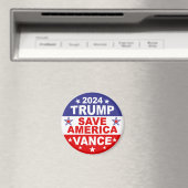 TRUMP VANCE 2024 - RED AMERIKA MAGNEET (Insitu (Vaatwasser))