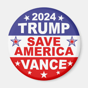 TRUMP VANCE 2024 - RED AMERIKA MAGNEET