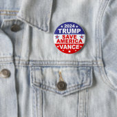 TRUMP VANCE 2024 - RED AMERIKA RONDE BUTTON 5,7 CM (In situ)