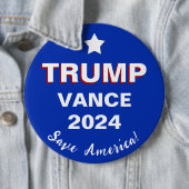 Trump Vance 2024: red Amerika! Ronde Button 6,0 Cm (In situ)