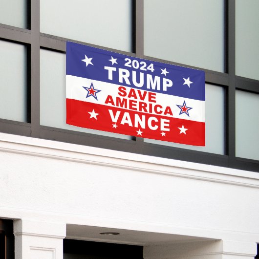 TRUMP VANCE 2024 - RED AMERIKA SPANDOEK (Buitenkant Gebouw)