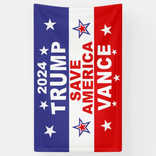 TRUMP VANCE 2024 - RED AMERIKA SPANDOEK (Verticaal)