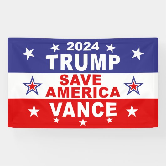 TRUMP VANCE 2024 - RED AMERIKA SPANDOEK (Horizontaal)