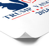Trump Vance 2024: Red de eekhoorns Poster (Hoek)