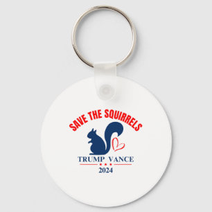 Trump Vance 2024: Red de eekhoorns Sleutelhanger