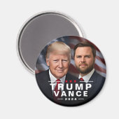 Trump Vance 2024 Republikeins President VP Magneet (Voorkant / Achterkant)