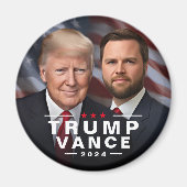 Trump Vance 2024 Republikeins President VP Magneet (Voorkant)