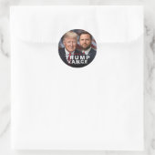 Trump Vance 2024 Republikeins President VP Ronde Sticker (Tas)