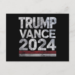 Trump Vance 2024 retro  Amerikaanse verkiezingen Briefkaart