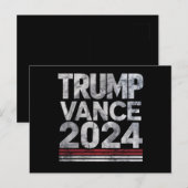 Trump Vance 2024 retro  Amerikaanse verkiezingen Briefkaart (Voorkant / Achterkant)