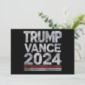 Trump Vance 2024 retro  Amerikaanse verkiezingen Kaart (Staand voorkant)