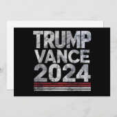 Trump Vance 2024 retro  Amerikaanse verkiezingen Kaart (Voorkant / Achterkant)