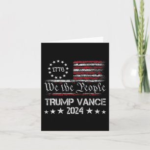 Trump Vance 2024 Retro Stripe Trump Jd Vance (op b Kaart