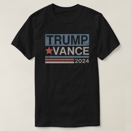 Trump Vance 2024 Retro Stripe Trump T-shirt (Design voorkant)