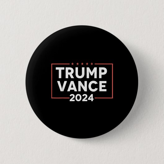 Trump Vance 2024 Ronde Button 5,7 Cm (Voorkant)