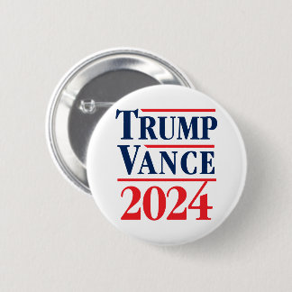 Trump Vance 2024 Ronde Button 5,7 Cm