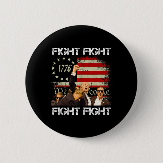 Trump Vance 2024 Ronde Button 5,7 Cm (Voorkant)