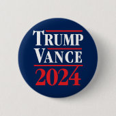 Trump Vance 2024 Ronde Button 5,7 Cm (Voorkant)