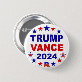 Trump Vance 2024 Ronde Button 5,7 Cm