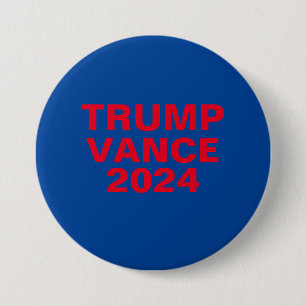 Trump Vance 2024 Ronde Button 7,6 Cm