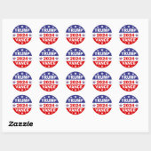 TRUMP VANCE 2024 RONDE STICKER (Vel)