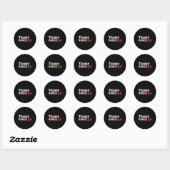 Trump Vance 2024 Ronde Sticker (Vel)