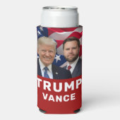 Trump Vance 2024 Seltzer Blikjeskoeler (Seltzer Achterkant)