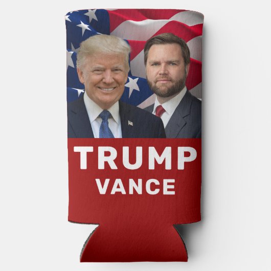 Trump Vance 2024 Seltzer Blikjeskoeler (Achterkant)