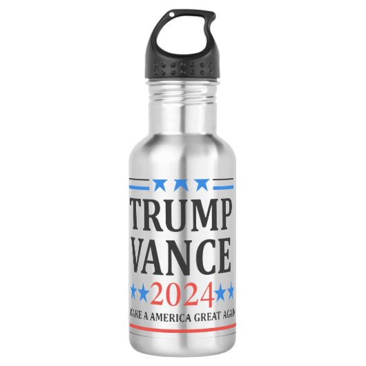 Trump Vance 2024 Shirt Waterfles (Voorkant)