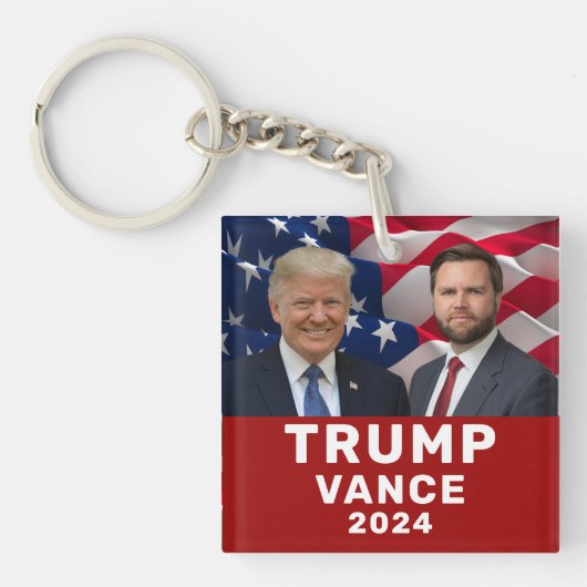 Trump Vance 2024 Sleutelhanger (voorkant)