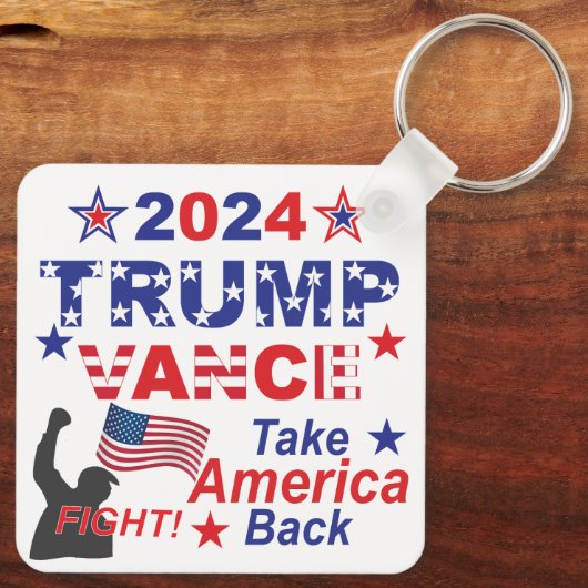 TRUMP VANCE 2024 SLEUTELHANGER (Achterkant)