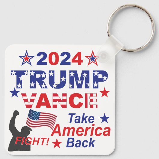 TRUMP VANCE 2024 SLEUTELHANGER (Achterkant)