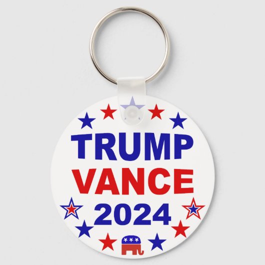 Trump Vance 2024 Sleutelhanger (Achterkant)