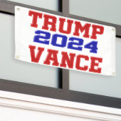 Trump Vance 2024 Spandoek (Buitenkant Gebouw)