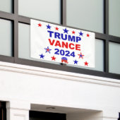 Trump Vance 2024 Spandoek (Buitenkant Gebouw)
