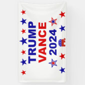 Trump Vance 2024 Spandoek (Verticaal)