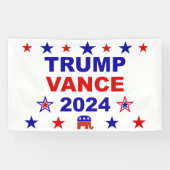 Trump Vance 2024 Spandoek (Horizontaal)
