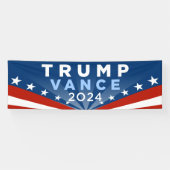 Trump Vance 2024 Spandoek (Horizontaal)