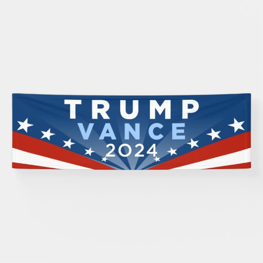Trump Vance 2024 Spandoek (Horizontaal)